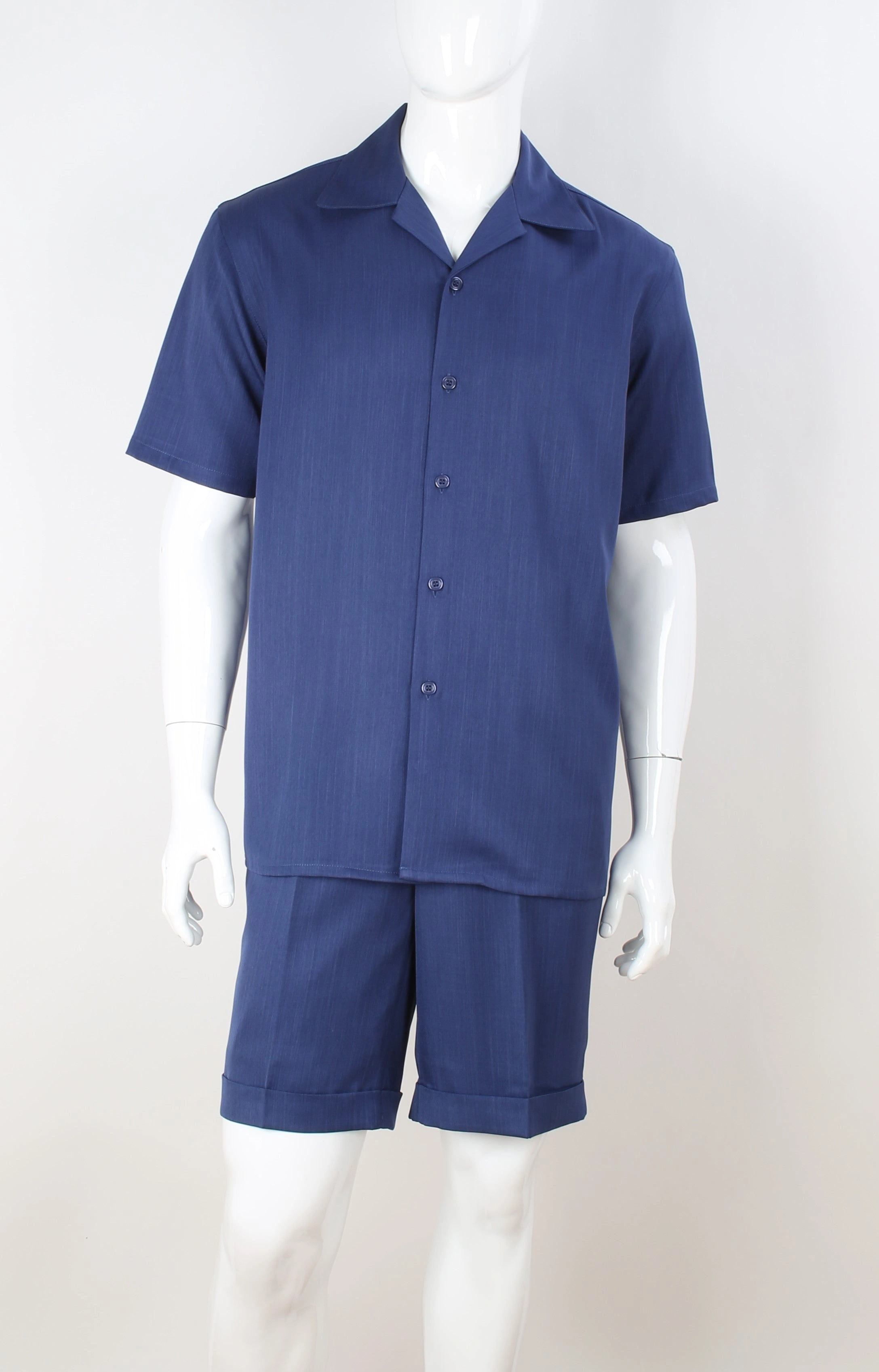 Royal Navy Summer Vibes Two-Piece Set Bloke's Style: Blue Shorts & Matching Shirt, Diamond Class T2069